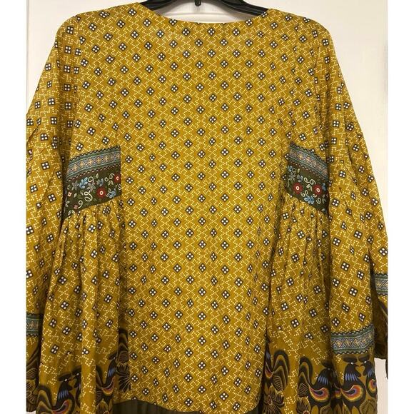 NL Pret Pima CottonYellow Gold  Digital Printed Stitched Lawn Tunic/Dress 10 - Picture 11 of 15
